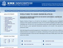 Tablet Screenshot of kmhimmigration.com